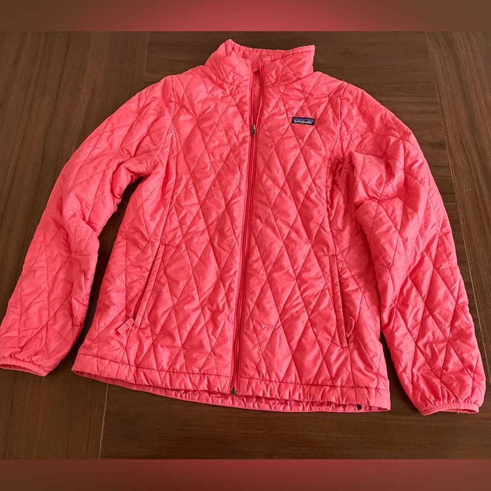 PATAGONIA Nanopuff Primaloft Puffer JACKET FuPink sz XXL 16-18kids - Picture 3 of 12